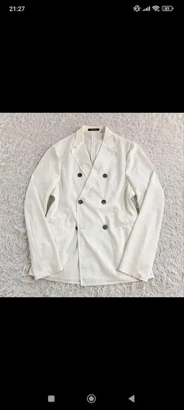 현행 블랙택 엠포리오 아르마니 썸머 자켓 언라이닝 자켓 더블