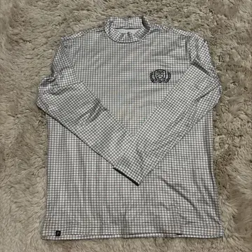FILA 체크 무늬 하이넥 셔츠 3L