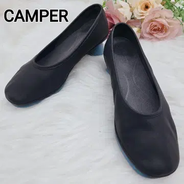 새상품급 캠퍼 Alright 소프트 가죽 펌프스 블랙 23cm