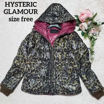 HYSTERIC GLAMOUR 레오파드 나일론 다운 자켓 Y2K