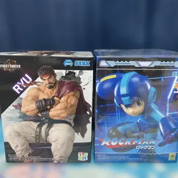 SEGA 스트리트 파이터 류 록맨 피규어 세트