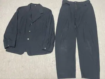 무인양품 신사 와시콘 카르제 자켓 5 포켓 와이드 팬츠 셋업