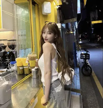 chico 포켓 레이스 와이드 데님