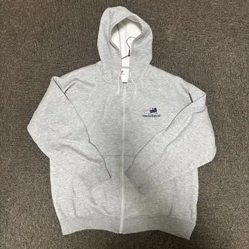 new balance 그레이 지퍼 후드티