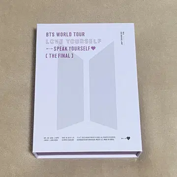 BTS WORLD TOUR LOVE YOURSELF DVD