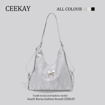 CEEKAY 실버 숄더백