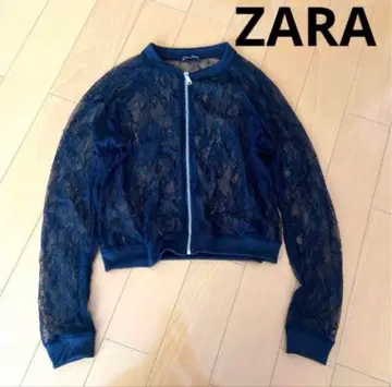 ZARA 레이스 블루종 가디건 겉옷 블랙