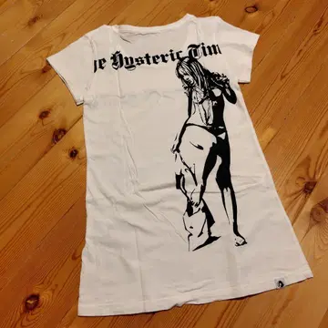 Hysteric Glamour 반팔 T셔츠 백 프린트 화이트