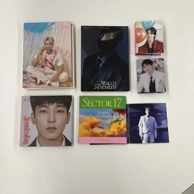 세븐틴 원우 캐럿반 및 앨범 6종 일괄