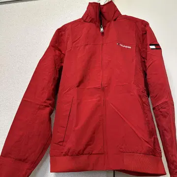 TOMMY HILFIGER 레드 나일론 점퍼 자켓 S