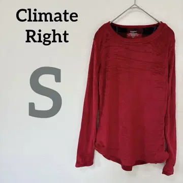Climate Right [ S ] 티셔츠 벨로아 빨간색 홈웨어