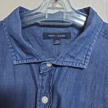 [ 새상품급 ] 타미힐피거 긴팔 셔츠 XXXL 다크 네이비 데님풍