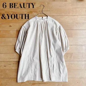 새상품급 6 BEAUTY&YOUTH 린넨 퍼프 슬리브 블라우스