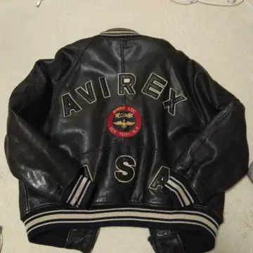avirex 가죽 자켓