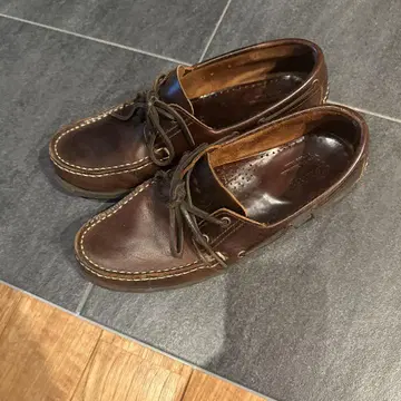가죽 모카신 다크 브라운