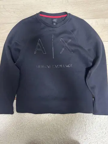 Armani Exchange 블랙 맨투맨