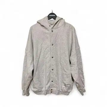 Open End Yarn Plain Sweat Snap Hoodie