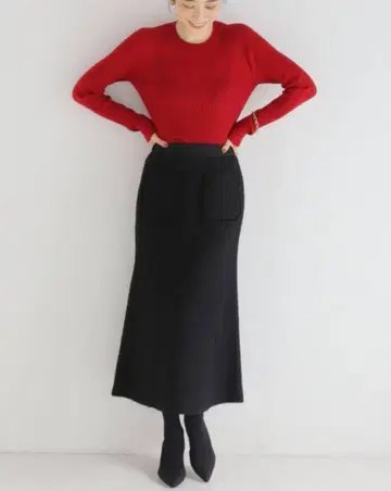 이에나 머메이드 트위드 스커트