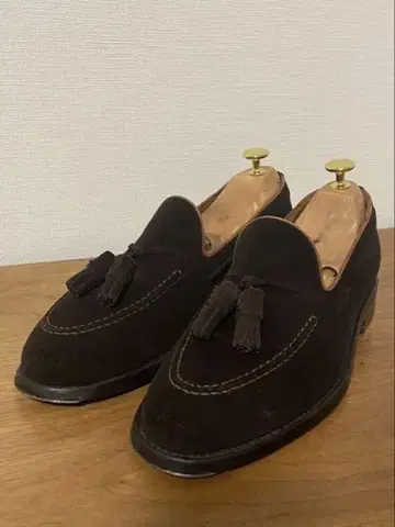 새상품급 슈트리 포함 바윅 태슬 로퍼 5하프 25cm