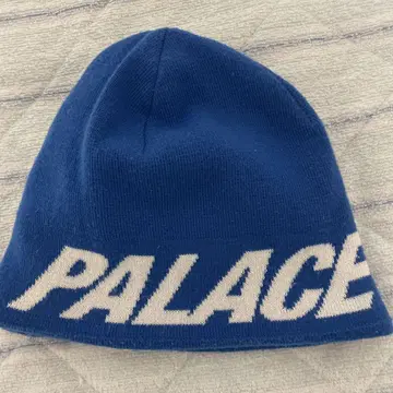 PALACE 니트 모자 파란색 로고