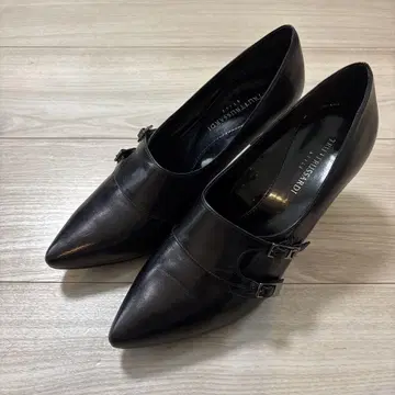 TRUTRUSSARDI 블랙 부티 펌프스 23.5cm 블랙
