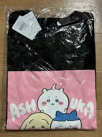 치이카와 아종화 롱T ASHUKA 아슈카 토킹 헤즈 블랙 L