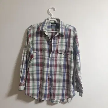 THE NORTH FACE 체크 무늬 긴팔 셔츠 M