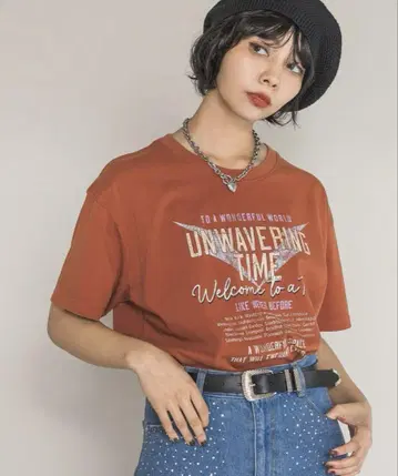 PAGEBOY 모듬 그래픽 루즈 T