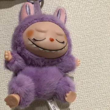 보라색 토끼 코스튬 봉제 인형
