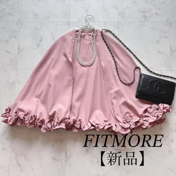 [ 미사용 새상품 ] FITMORE 핏모어 케이프 블라우스 핑크 고급