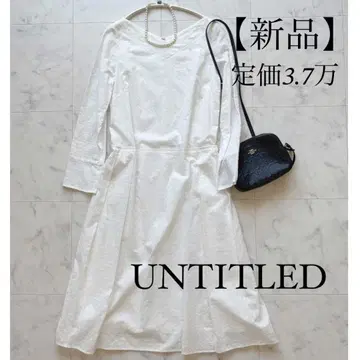 [ 새상품 ] UNTITLED 정가 3.7만 전체 레이스 원피스 화이트