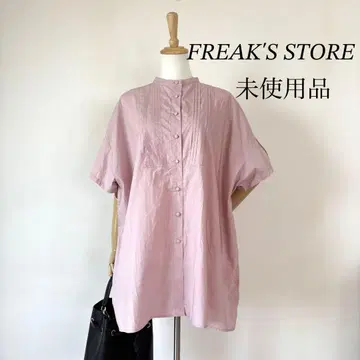 프릭스스토어 FREAK'S STORE 하프 슬리브 핀턱 셔츠