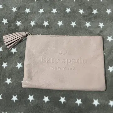 kate spade 핑크 가죽 파우치 태슬 포함