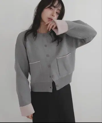Lian 가디건 바이컬러 니트 가디건 여성용