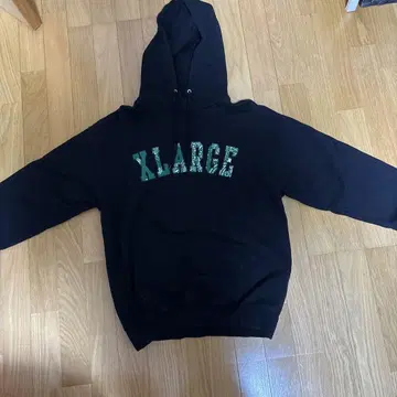 XLARGE 반다나 패턴 블랙 후드티
