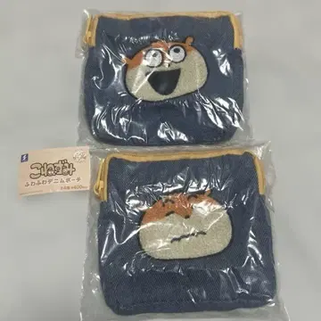 데님 파우치 아기쥐 2세트