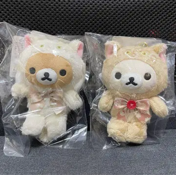폴앤조 리락쿠마 코리락쿠마 매달리는 봉제 인형 2세트