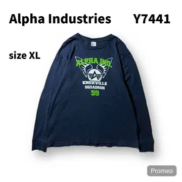 [ 즉시 구매 OK ] ALPHA 긴팔T셔츠 사이즈XL 네이비