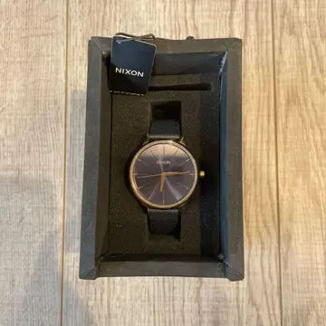 NIXON KENNINGTON 손목시계 핑크 골드 박스 포함