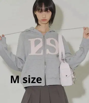 ILLIGO 129 로고 패치 후디 집업 그레이