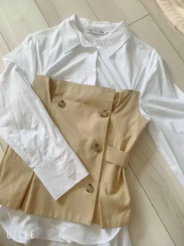 새상품급 ZARA 뷔스티에 셔츠 S