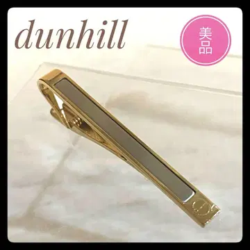 [ dunhill ] 골드 x 실버 컬러 넥타이핀 새상품급!