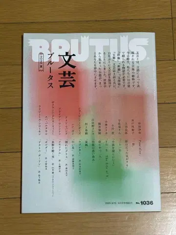 [ 미사용 ] BRUTUS 문예 브루터스 No.1036