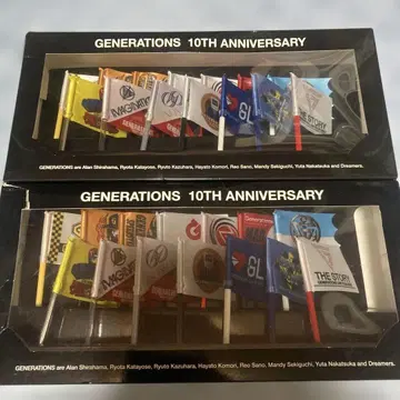 GENERATIONS 10TH ANNIVERSARY 미니어처 플래그