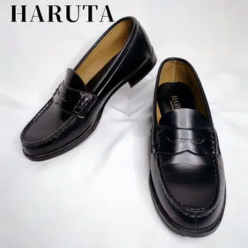 새상품급 HARUTA 하루타 로퍼 25.5EE 블랙 블랙 출퇴근 통학