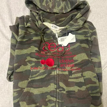 aeae 정품 카모플라주 지퍼 후드티 카모플라쥬