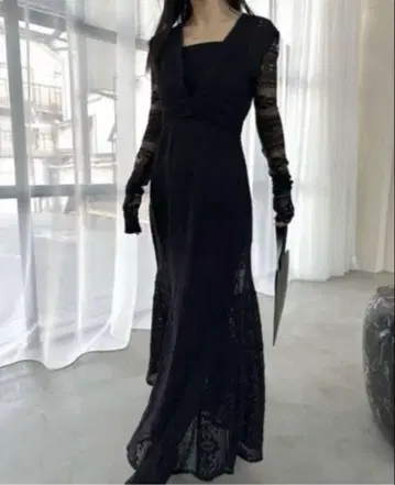 AMERI VINTAGE PATCHWORK LACE DRESS