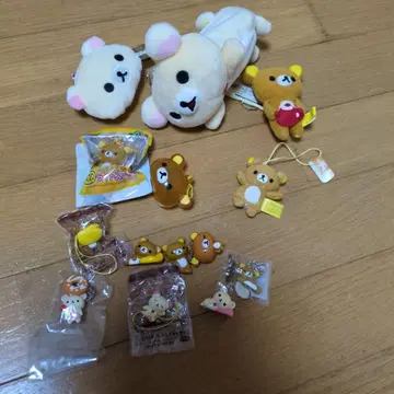 리락쿠마 봉제 인형 스트랩 세트