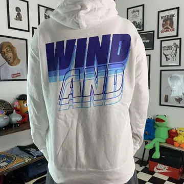 WIND AND SEA 로고 후디