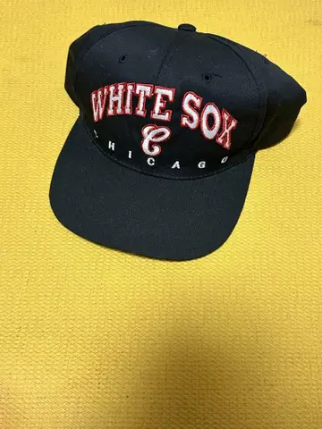 90s WHITE SOX 야구 모자 블랙